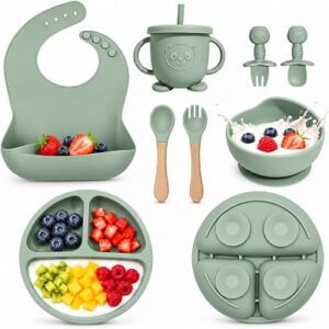 CATVEGUE Silicone Baby Feeding Set 8 Pcs