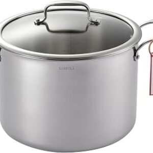 8 Quart Stainless Steel Stock Pot, 5-Ply Soup Pot