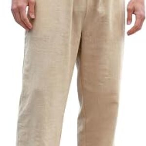 BGYLU Men’s Cotton Linen Pants