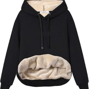 HAELLUN Sherpa Hooded Sweatshirt