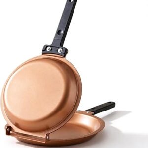 Double-Sided Non-Stick Folding Flip Grill Pan Skillet