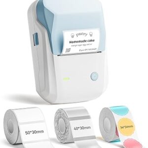 NIIMBOT B1 Label Maker Machine with 3 Tapes, 2Inch Thermal Label Printer