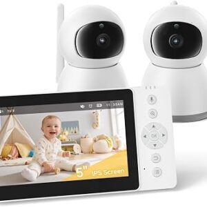 Baby Monitor 1300ft Range, 1080P HD, Pan-Tilt-Zoom, No WiFi, NO app