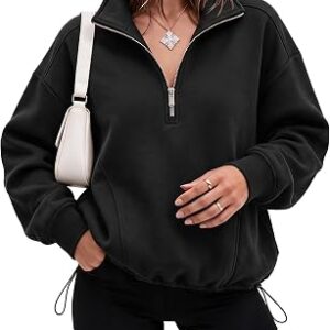 FISOEW Half Zip Sweatshirts