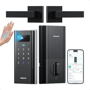 Palm Vein Smart Lock with Lever Handle WiFi Deadbolt