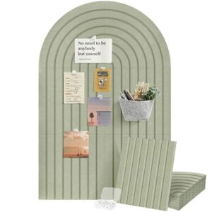 6 Pack Arched Felt Bulletin Board Tiles Cork Board Alternative 35"x24"