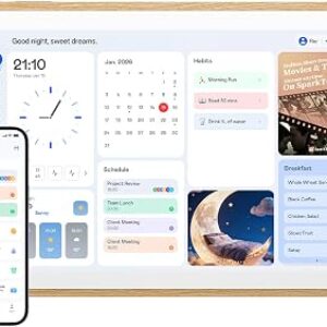 Blackview Digital Calendar 10.1” electronic calendar for Family Schedules | Interactive Touchscreen Smart Chore Chart, Photo Frame for Family, Meals, Photo Display, Wall/Desk Mount, Gifts for Women Mom