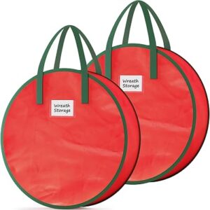 CRIUSIA 2 Pack Christmas Wreath Storage Bag