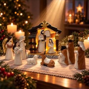 AIROOGLEE Chritmas Nativity Set Indoor
