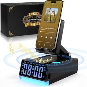 Induction Speaker, 7 in 1 Cell Phone Stand with Wireless Bluetooth Speaker & RGB Light