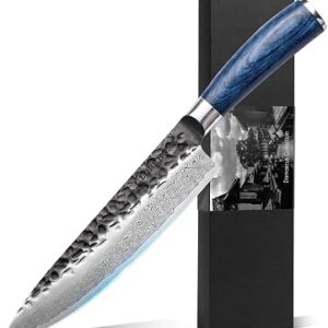 8″ Japanese Damascus Chef Knife – High Carbon Stainless Steel, 67 Layers