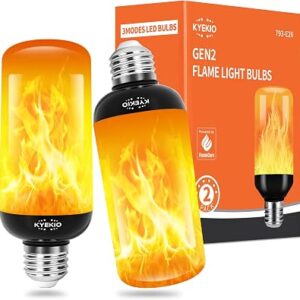 KYEKIO LED Flame Light Bulbs 2 Pack