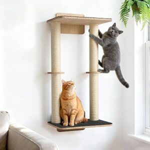 Cat Wall Furniture Shelves with Scratcher 28.3″