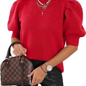 UNCLECAT Puff Short Sleeve Sweaters