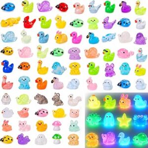 TEENZEE 130 Pcs Mini Resin Figures