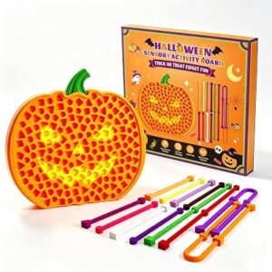 Halloween Fidget Toys Pumpkin Sensory Activity Board for Kids