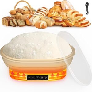 Heating Sourdough Bread Proofing Basket, 2L Electric Thermostatic Oval