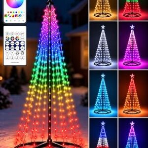RUMCU LIFE 6FT Christmas Cone Tree Lights