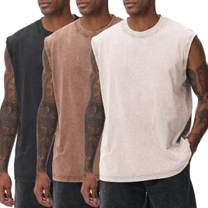 SnowElve Mens Sleeveless Shirts–1~4 Pcs