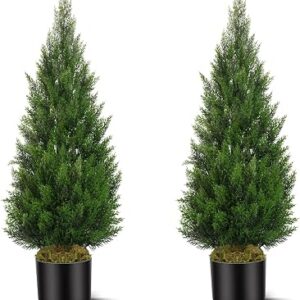 MAVIS’S DIARY 3FT Faux Cedar Topiary