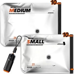 VACBIRD Travel Vacuum Storage Bags 20 Pack
