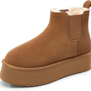 ATHLEFIT Classic Platform Chelsea Boots