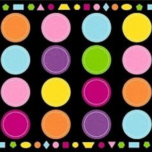 Booooom Jackson Classroom Rug – 7’6”x13′ Circle Dot Seating Square Preschool Classroom Carpet, Non-Slip & Stain Resistant, 20X Easy Clean, Thick Nylon Kids Playroom Floor Mat