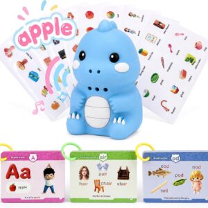 Talking Pen with Phonics Cards, Interactive Learning Flash Card Reader Toy | Screen-Free ABC 123 Sight Word, Ages 1-8, Kindergarten Educational Activities, Record/Playback, Autism Sensory Birthday Gift