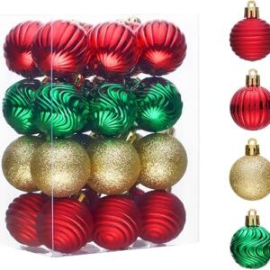 YEEHAWHOO 24ct Christmas Ball Ornaments Set