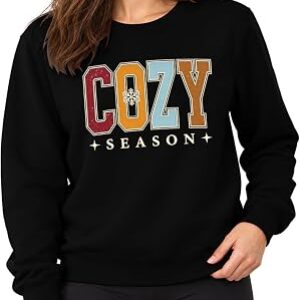 AIYINO Christmas Retro Graphic Sweatshirt