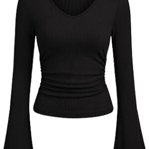 ANRABESS Long Sleeve Crop Tops