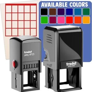 Guitar Chord Blank Self-Inking Rubber Stamp Ink Stamper – 1 Inch Small – Pink Ink