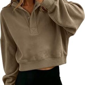 ANRABESS Oversized Cropped Sweatshirt