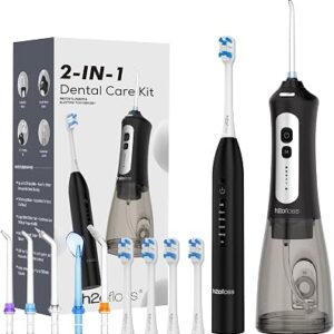 H2OFLOSS 2-in-1 Toothbrush & Water Flosser Combo