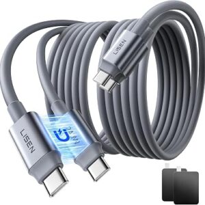 LISEN Tap 1 S Storage Cable 240W C to C Cable Fast Charging 2 Pack 5FT
