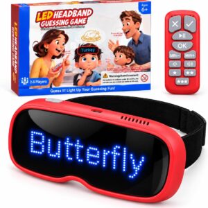 KOKODI Fun Family Catch Phrase Game for Endless Laughter | Electronic LED Headband Guessing Game with Remote Control, No Cards Needed, Interactive Party Game for Kids, Adults and Groups