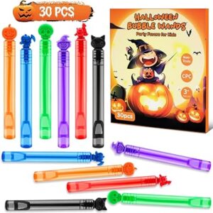 GENUVI Halloween Mini Bubble Wands 30PCS