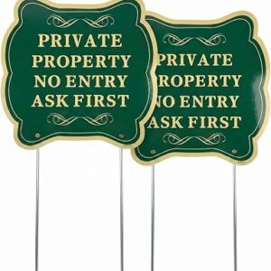 ASHELYJOJO 2 Pack Large Private Property