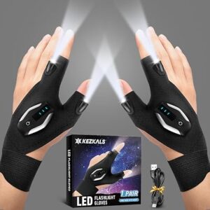 Rechargeable Flashlight Gloves for Men
