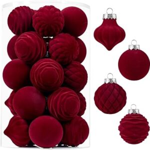 WIRONLST Velvet Ornaments for Christmas Tree