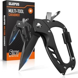 Multitool Carabiner with Pocket Knife, Bottle Opener, Window Breaker and Screwdriver