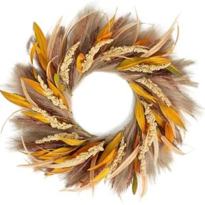 TIVMIK 24Inch Fall Wreath