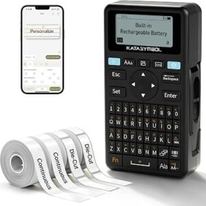 SUPVAN E11 Keyboard & Bluetooth Label Maker Machine with 4 Tapes