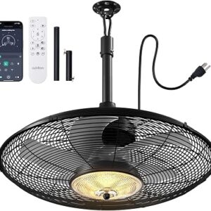 ADDLON Outdoor Ceiling Fan with Lights