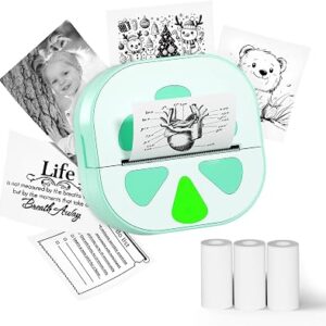 Mini Sticker Printer, D20 Portable Bluetooth Thermal Sticker Maker
