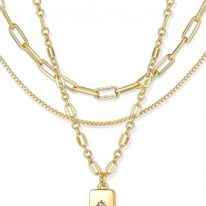 YEEZII Layered Gold Necklaces Set