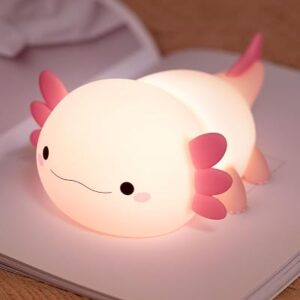 Axolotl Night Light for Kids,Cute Silicone Axolotl lamp for Gifts
