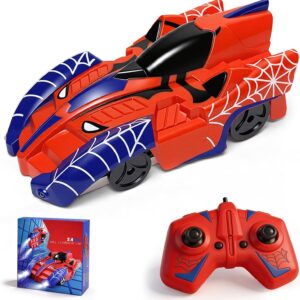 Innovakids Spider Anti Gravity RC Climbing Wall Cars Toys for Boys 3-12 | 360° Rotating 2.4 GHz Remote Control Car, Indoor Stunt Toys for 3+ Years Old Birthday Gift