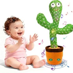 HUNFUR Interactive Dancing Talking Cactus Toy