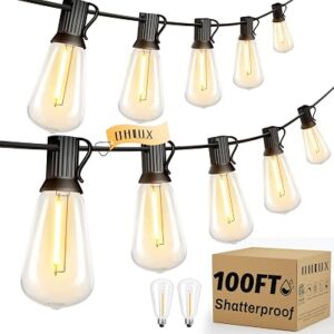 OHLUX 100FT String Lights Outdoor
